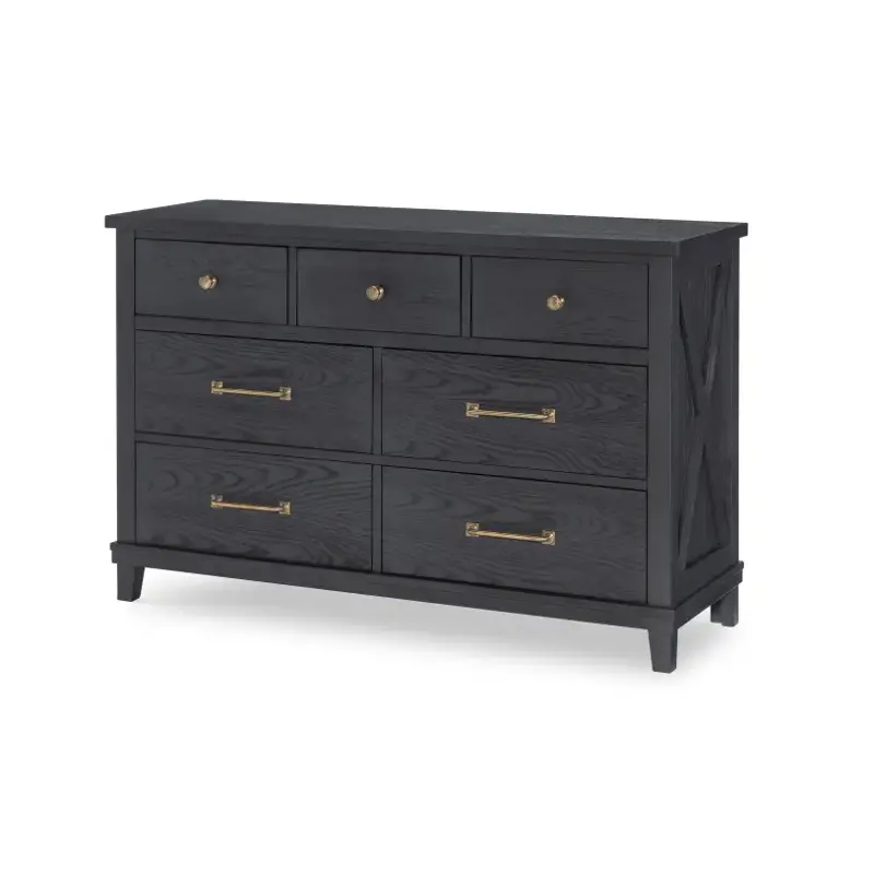 1860-1100 Legacy Classic Furniture Flatiron - Midnight Bedroom Furniture Dresser