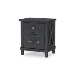 1860-3100 Legacy Classic Furniture Flatiron - Midnight Bedroom Furniture Nightstand