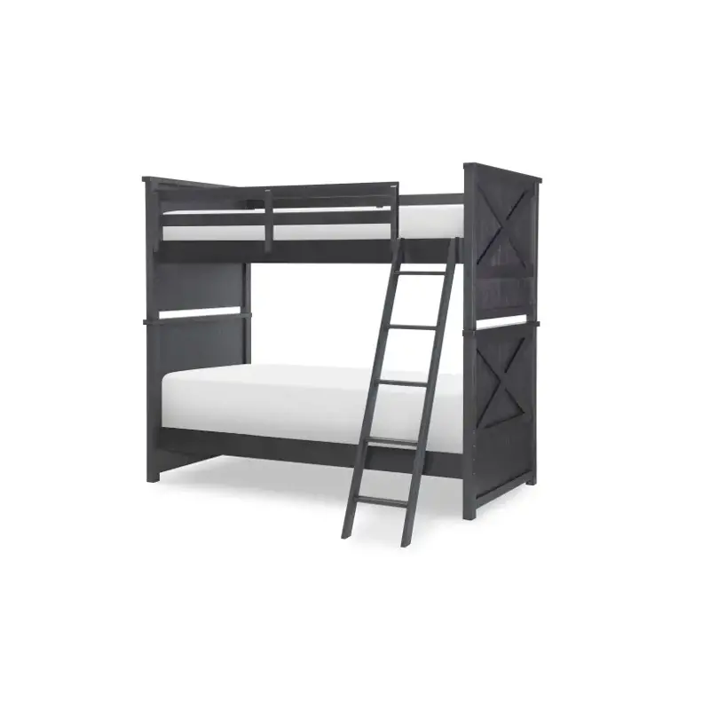 1860-8130 Legacy Classic Furniture Flatiron - Midnight Bedroom Furniture Bed