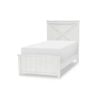 1861-4103 Legacy Classic Furniture Flatiron - White Bedroom Furniture Bed