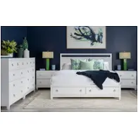 1160-4136k Legacy Classic Furniture Summerland - Pure White Bedroom Furniture Bed