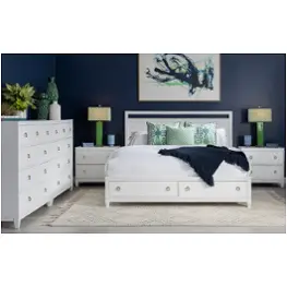 1160-4137k Legacy Classic Furniture Summerland - Pure White Bedroom Furniture Bed