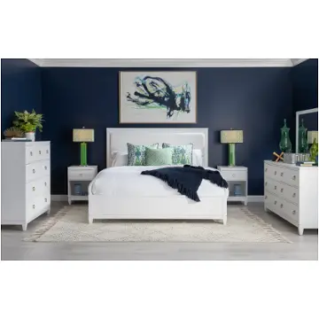 1160-4207k Legacy Classic Furniture Summerland - Pure White Bedroom Furniture Bed