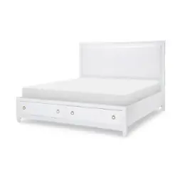 1160-4235k Legacy Classic Furniture Summerland - Pure White Bedroom Furniture Bed