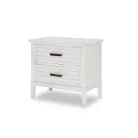 1313-3100 Legacy Classic Furniture Edgewater - Sand Dollar White Bedroom Furniture Nightstand