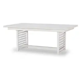 1313-622t Legacy Classic Furniture Edgewater - Sand Dollar White Dining Room Furniture Dining Table