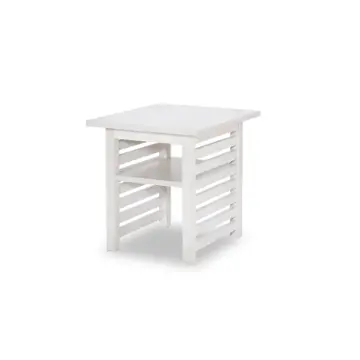 1313-107 Legacy Classic Furniture Edgewater - Sand Dollar White Living Room Furniture End Table
