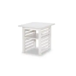 1313-107 Legacy Classic Furniture Edgewater - Sand Dollar White Living Room Furniture End Table