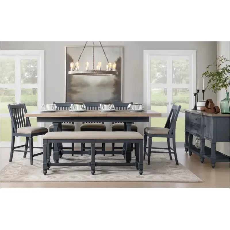 1370-745 Legacy Classic Furniture Essex - Graphite Dining Room Furniture Benche