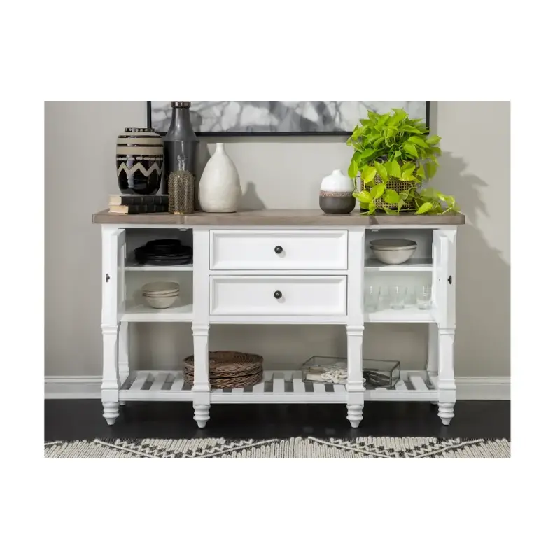 1374-151 Legacy Classic Furniture Essex White Dining Room Furniture Credenza