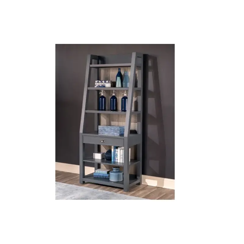 2450-181 Legacy Classic Furniture Union Square - Slate Gray Home Office Furniture Bookcase