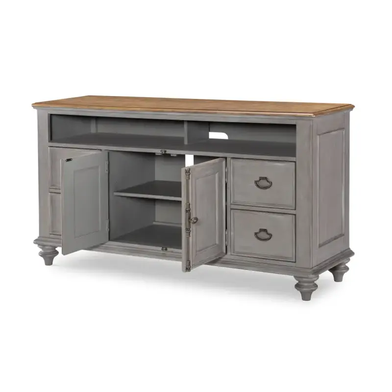 2311-024 Legacy Classic Furniture Kingston - Tweed Gray Living Room Furniture Tv Console