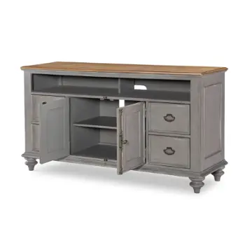 2311-024 Legacy Classic Furniture Kingston - Tweed Gray Living Room Furniture Tv Console