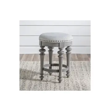 2311-845 Legacy Classic Furniture Kingston - Tweed Gray Living Room Furniture Stool