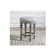 2311-845 Legacy Classic Furniture Kingston - Tweed Gray Living Room Furniture Stool