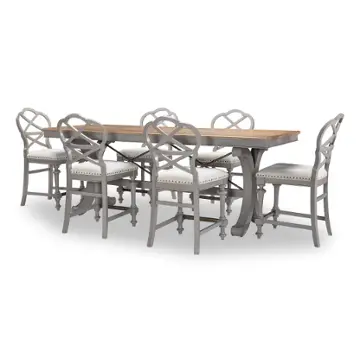 2311-932 Legacy Classic Furniture Kingston - Tweed Gray Dining Room Furniture Dining Table