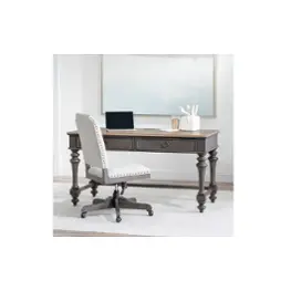 2312-509 Legacy Classic Furniture Kingston - Sandalwood Brown & Dark Sable Home Office Furniture Desk