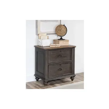 2312-510 Legacy Classic Furniture Kingston - Sandalwood Brown & Dark Sable Home Office Furniture File Cabinet