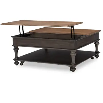 2312-904 Legacy Classic Furniture Kingston - Sandalwood Brown & Dark Sable Living Room Furniture Cocktail Table