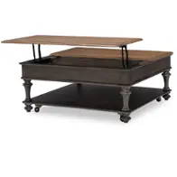 2312-904 Legacy Classic Furniture Kingston - Sandalwood Brown & Dark Sable Living Room Furniture Cocktail Table