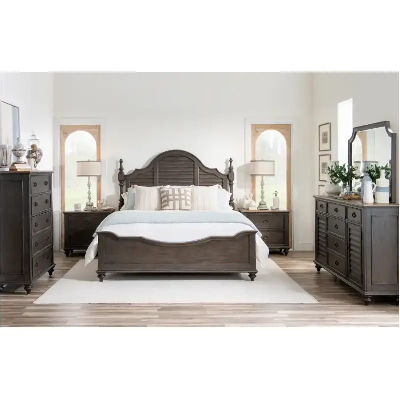 2312-4106 Legacy Classic Furniture King Louvered Poster Bed
