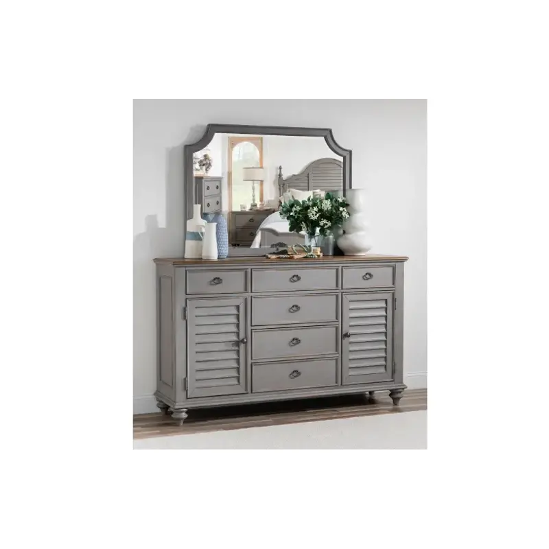 2311-1200 Legacy Classic Furniture Kingston - Tweed Gray Bedroom Furniture Dresser