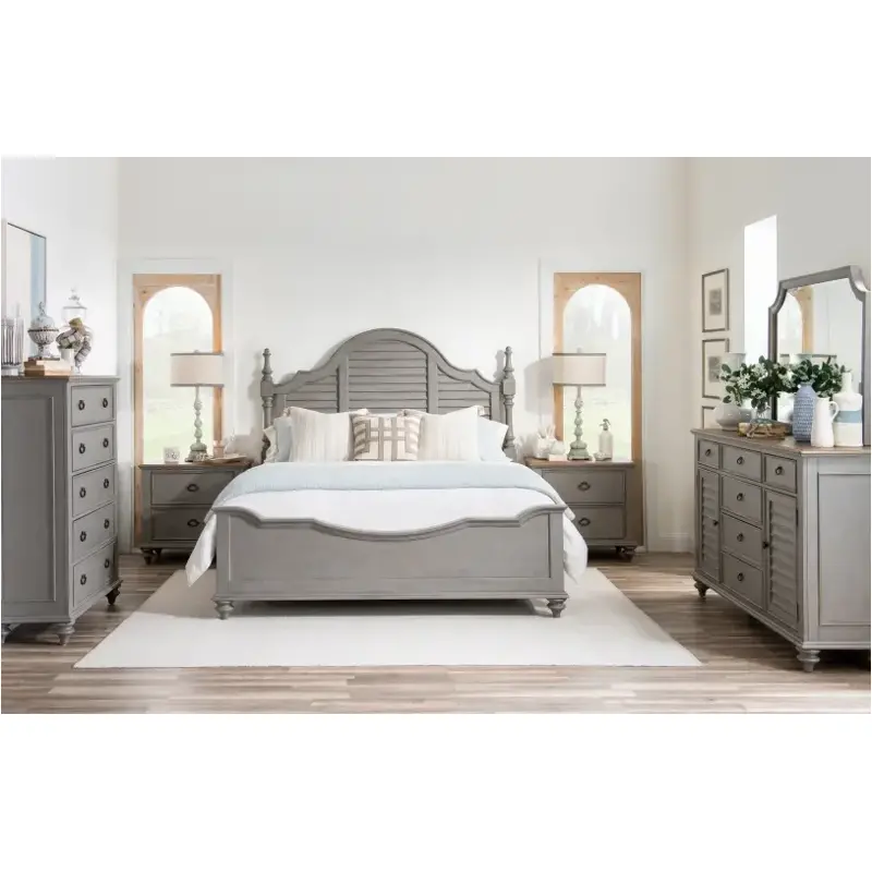 2311-4105 Legacy Classic Furniture Kingston - Tweed Gray Bedroom Furniture Bed