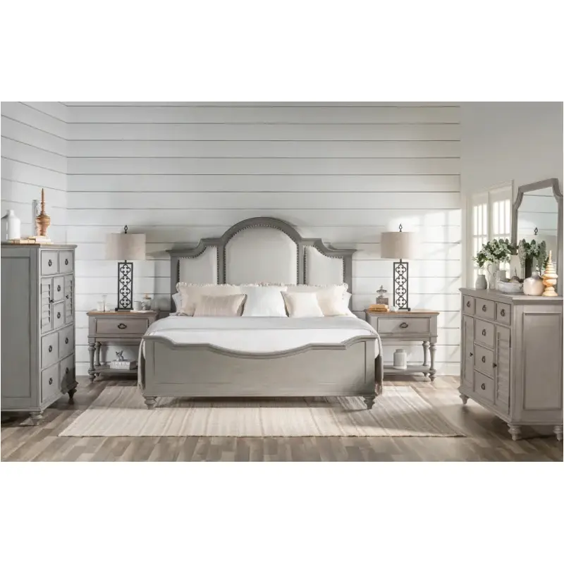 2311-4205 Legacy Classic Furniture Kingston - Tweed Gray Bedroom Furniture Bed