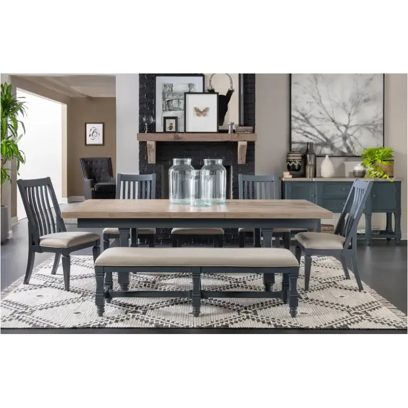 1370-121t Legacy Classic Furniture Essex - Graphite Dining Room Furniture Dining Table