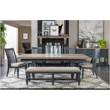 1370-121t Legacy Classic Furniture Essex - Graphite Dining Room Furniture Dining Table