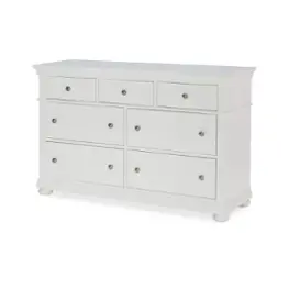 3815-1100 Legacy Classic Furniture Canterbury White Bedroom Furniture Dresser