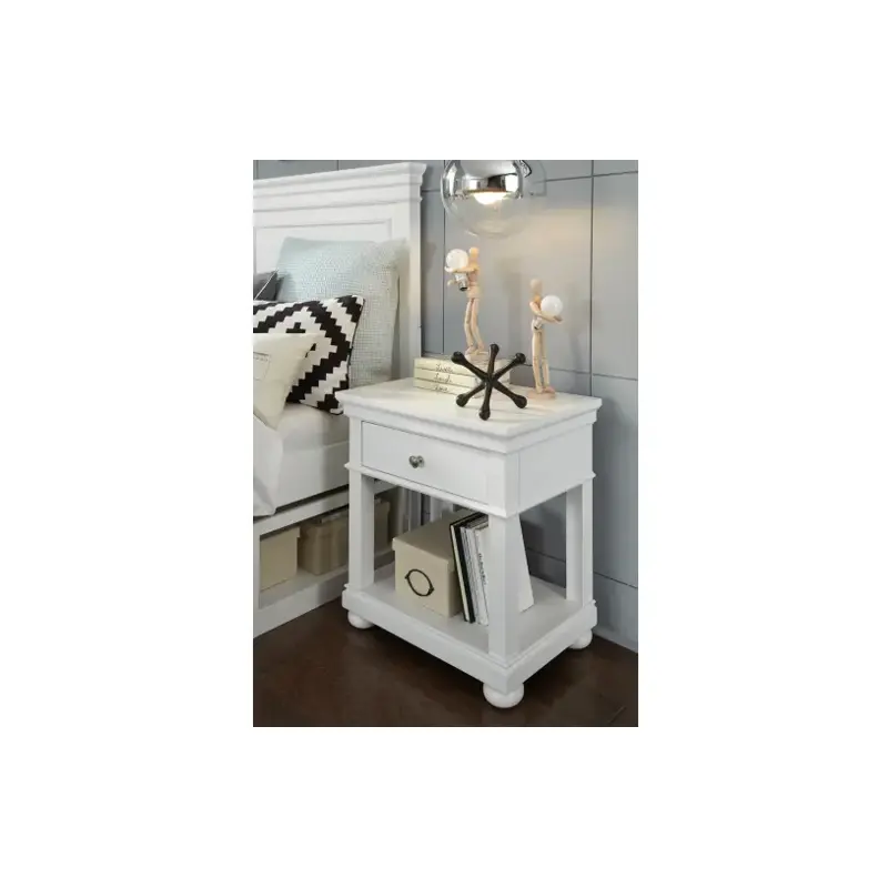 3815-3101 Legacy Classic Furniture Canterbury White Bedroom Furniture Nightstand