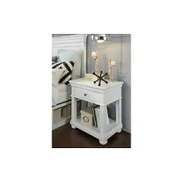 3815-3101 Legacy Classic Furniture Canterbury White Bedroom Furniture Nightstand