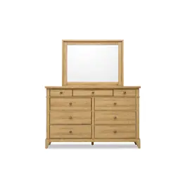 Ty656-660 Legacy Classic Furniture Todays Traditions - Natural Hickory Bedroom Furniture Mirror
