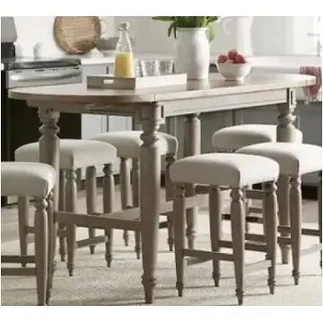 Ty750-036 Legacy Classic Furniture Nashville - Grey Taupe Dining Room Furniture Counter Height Table