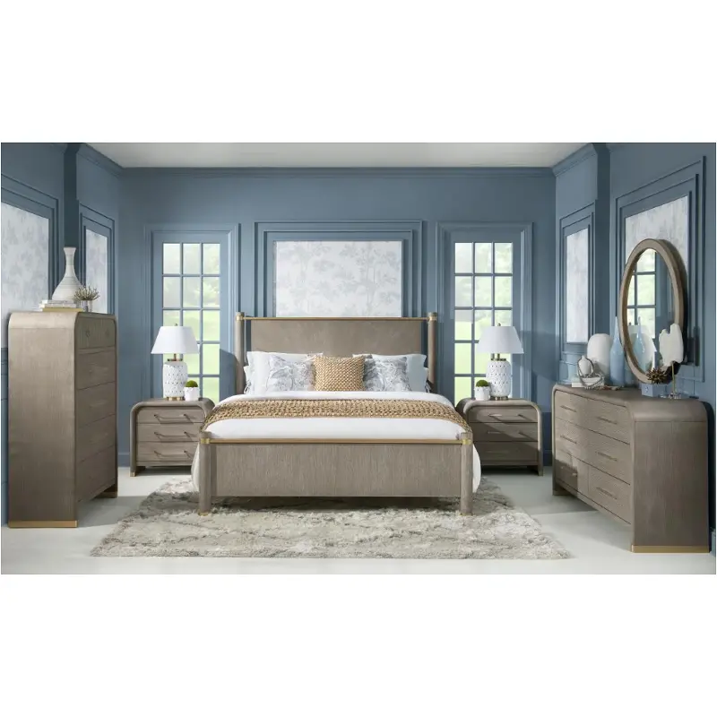 3301-4106w Legacy Classic Furniture Miramar - Mink Bedroom Furniture Bed