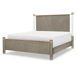 3301-4105a Legacy Classic Furniture Miramar - Mink Bedroom Furniture Bed