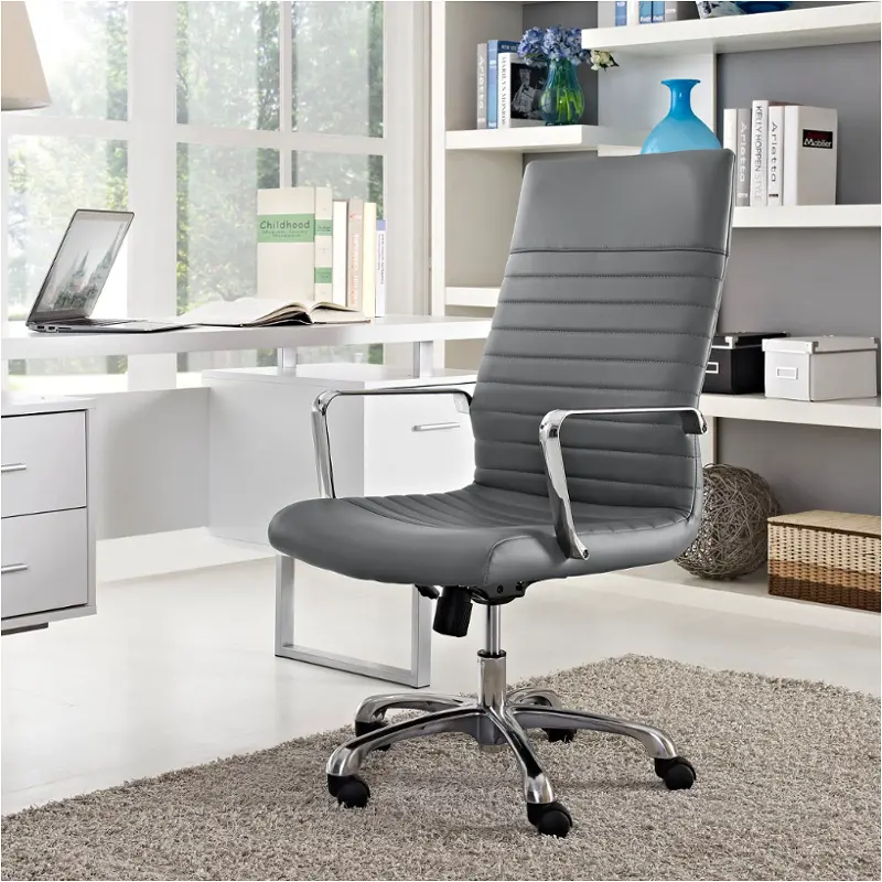Eei-1061-gry Modway Furniture Finesse Home Office Furniture Office Chair