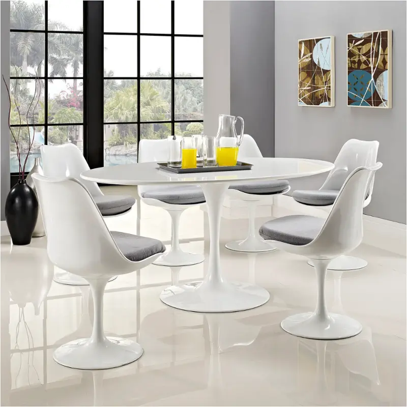 Eei-1121-whi Modway Furniture Lippa Dining Room Furniture Dining Table