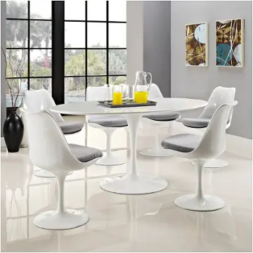 Eei-1121-whi Modway Furniture Lippa Dining Room Furniture Dining Table
