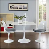 Eei-1124-whi Modway Furniture Lippa Dining Room Furniture Dining Table