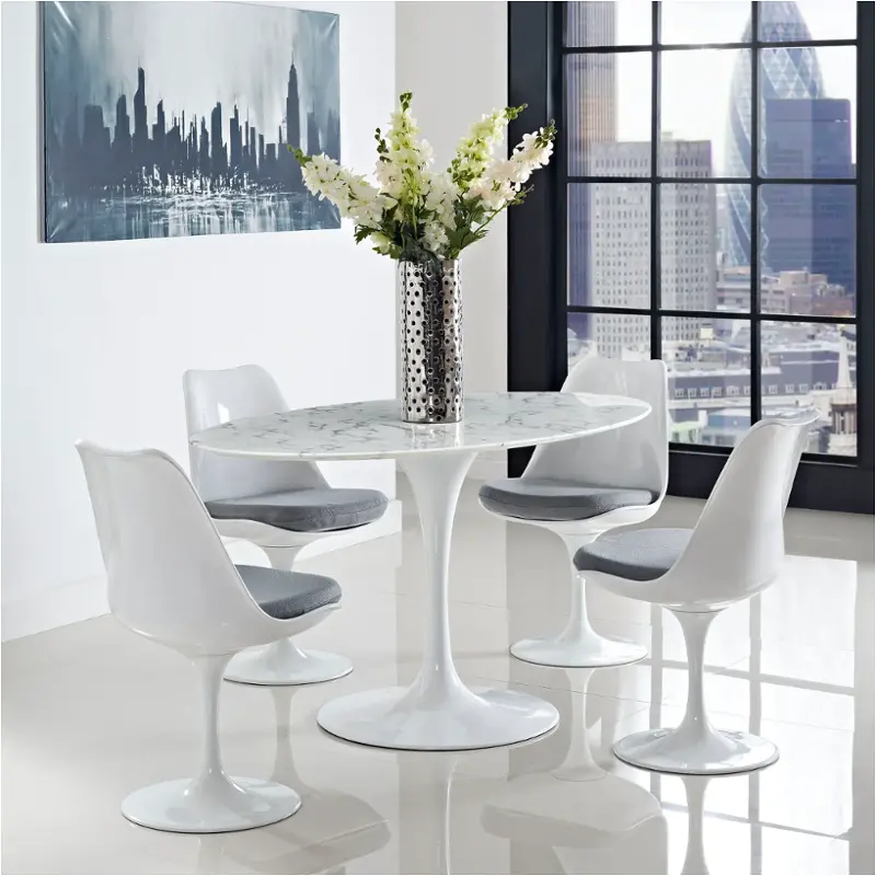Eei-1135-whi Modway Furniture Lippa Dining Room Furniture Dining Table