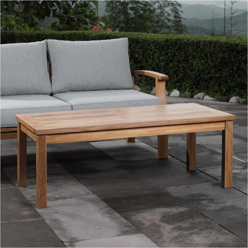 Eei-1154-nat Modway Furniture Marina Outdoor Furniture Cocktail Table