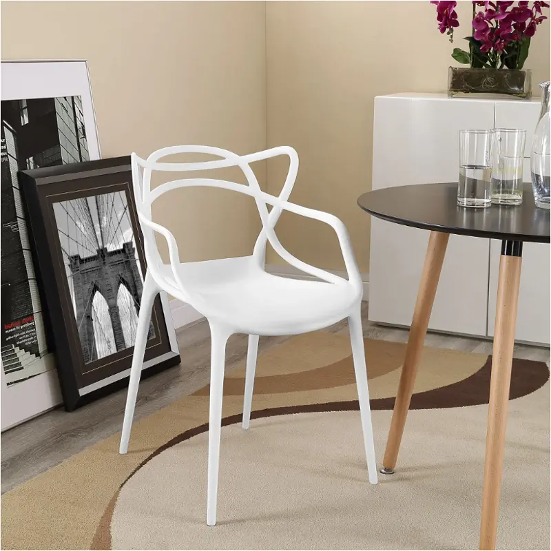 Eei-1458-whi Modway Furniture Entangled Dining Room Furniture Dining Chair