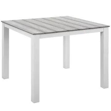 Eei-1507-whi-lgr Modway Furniture Maine Outdoor Furniture Patio Table