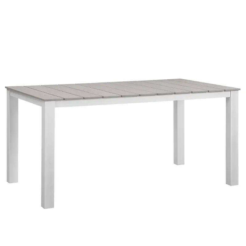 Eei-1508-whi-lgr Modway Furniture Maine Outdoor Furniture Patio Table