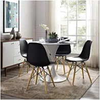 Eei-180-blk Modway Furniture Pyramid Dining Room Furniture Dining Chair