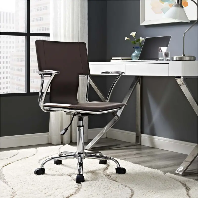 Eei-198-brn Modway Furniture Sojourn Home Office Furniture Office Chair