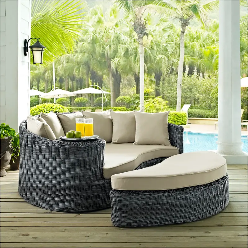 Eei-1993-gry-bei Modway Furniture Summon Outdoor Furniture Daybed