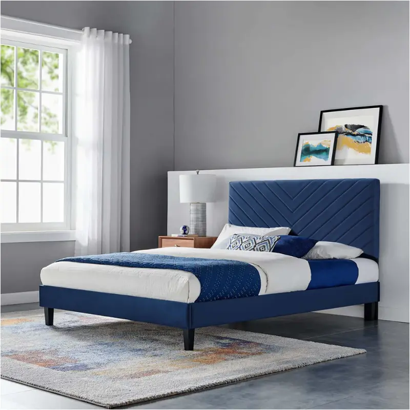 Mod-7046-nav Modway Furniture Roxanne Bedroom Furniture Bed